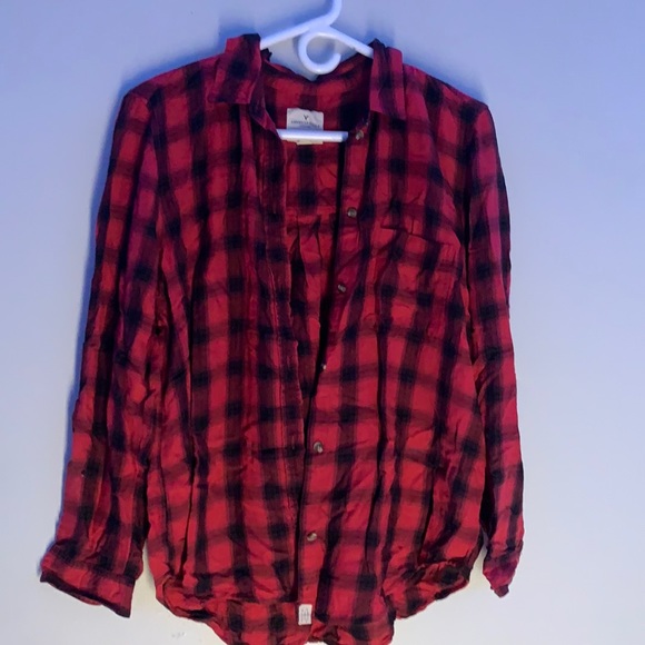 Women’s Red Checkered Flannel - Picture 1 of 2